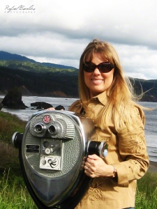 My wife in Port Orford, Oregon.